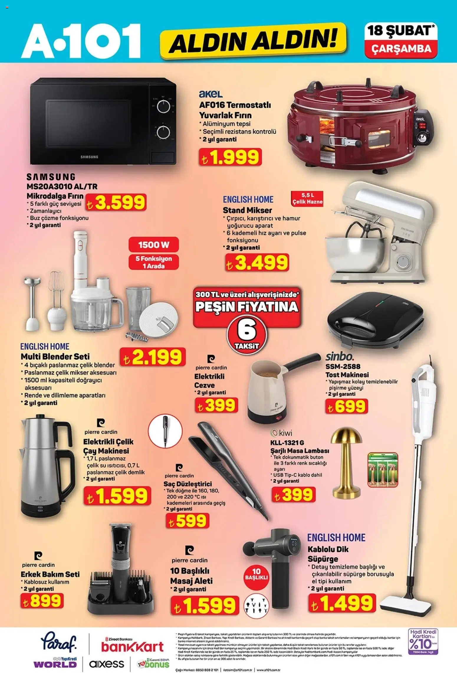 A101 Katalog Aldın Aldın - 18.02.2026 tarihinden itibaren geçerlidir | Sayfa: 5 | Ürünler: Saç düzleştirici, Masa lambası, Kablo, USB