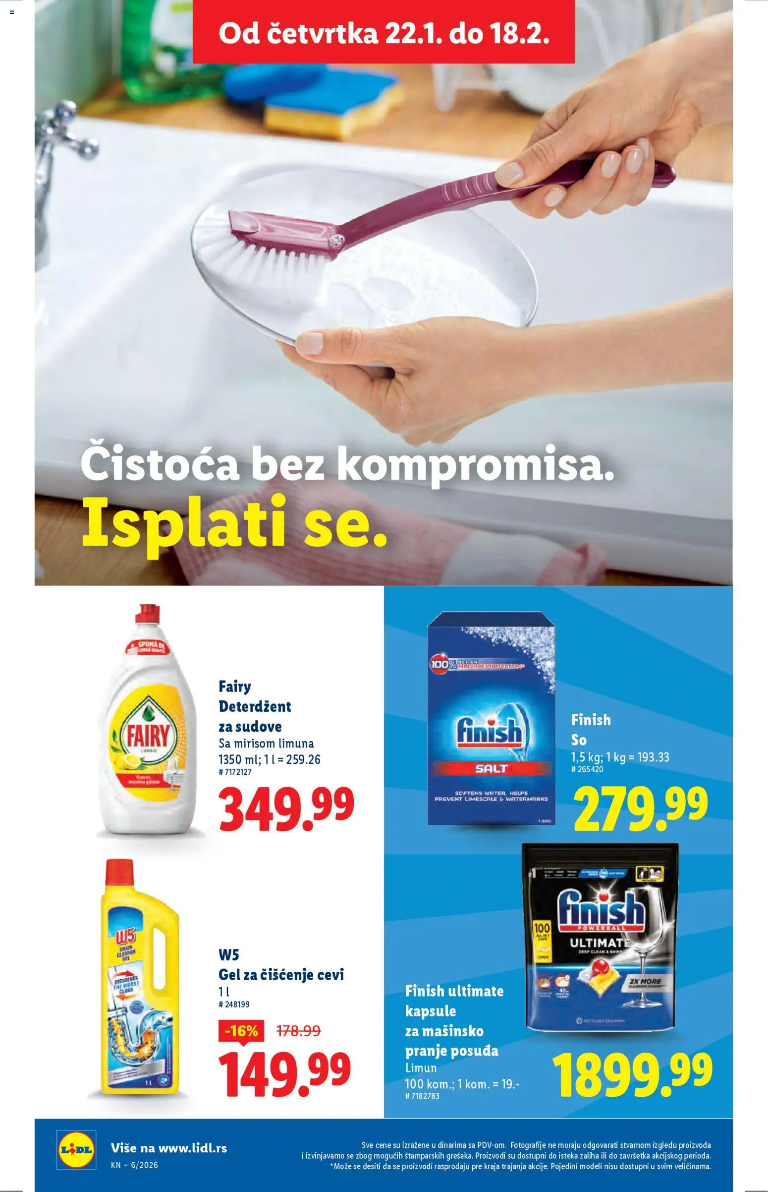 Lidl katalog - važi od 05.02.2026 | Strana: 28 | Proizvode: Deterdžent za sudove, Finish, So, Limun
