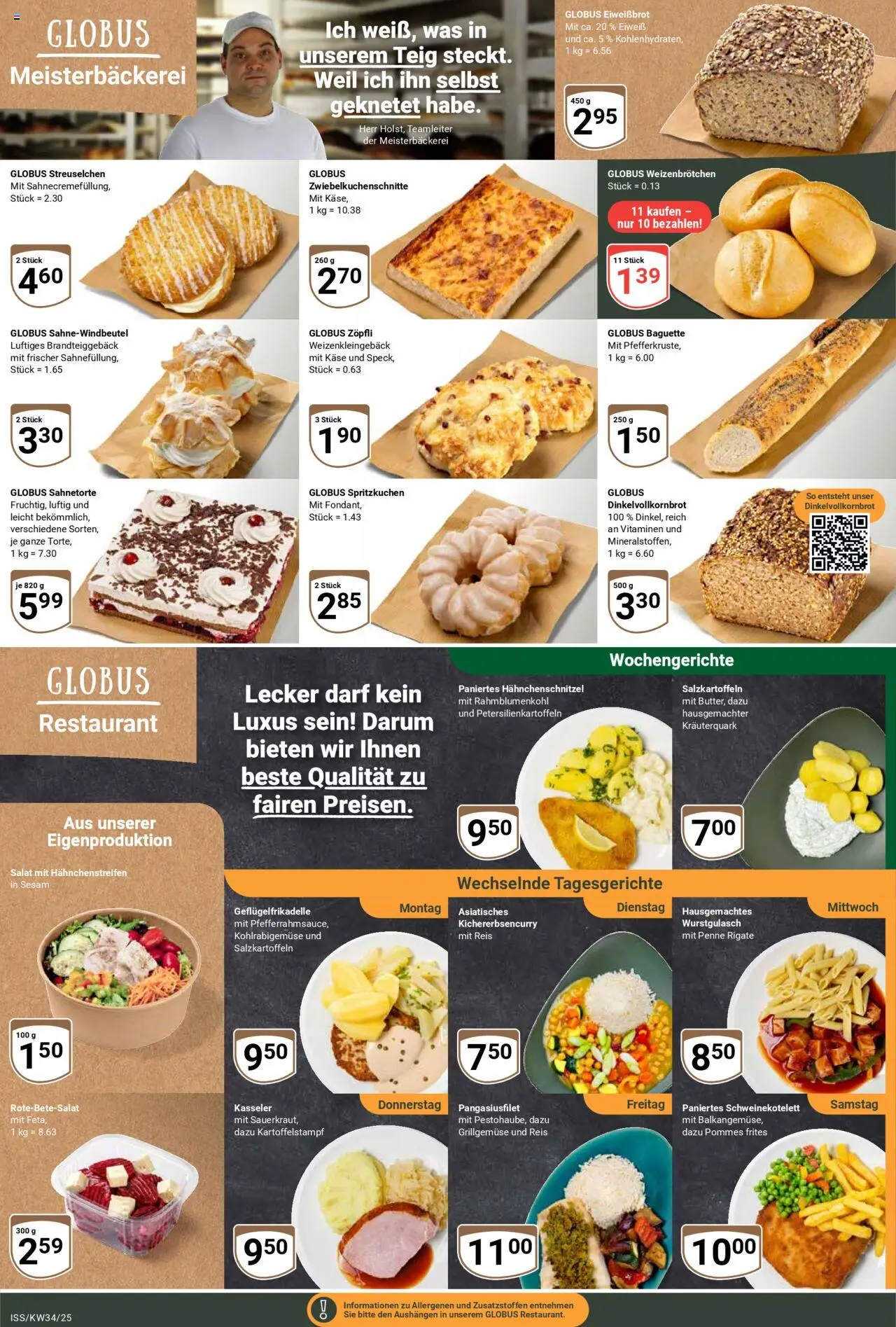 Globus Prospekt 	 - gültig ab dem 18.08.2025 | Seite: 6 | Produkte: Käse, Pommes, Baguette, Reis