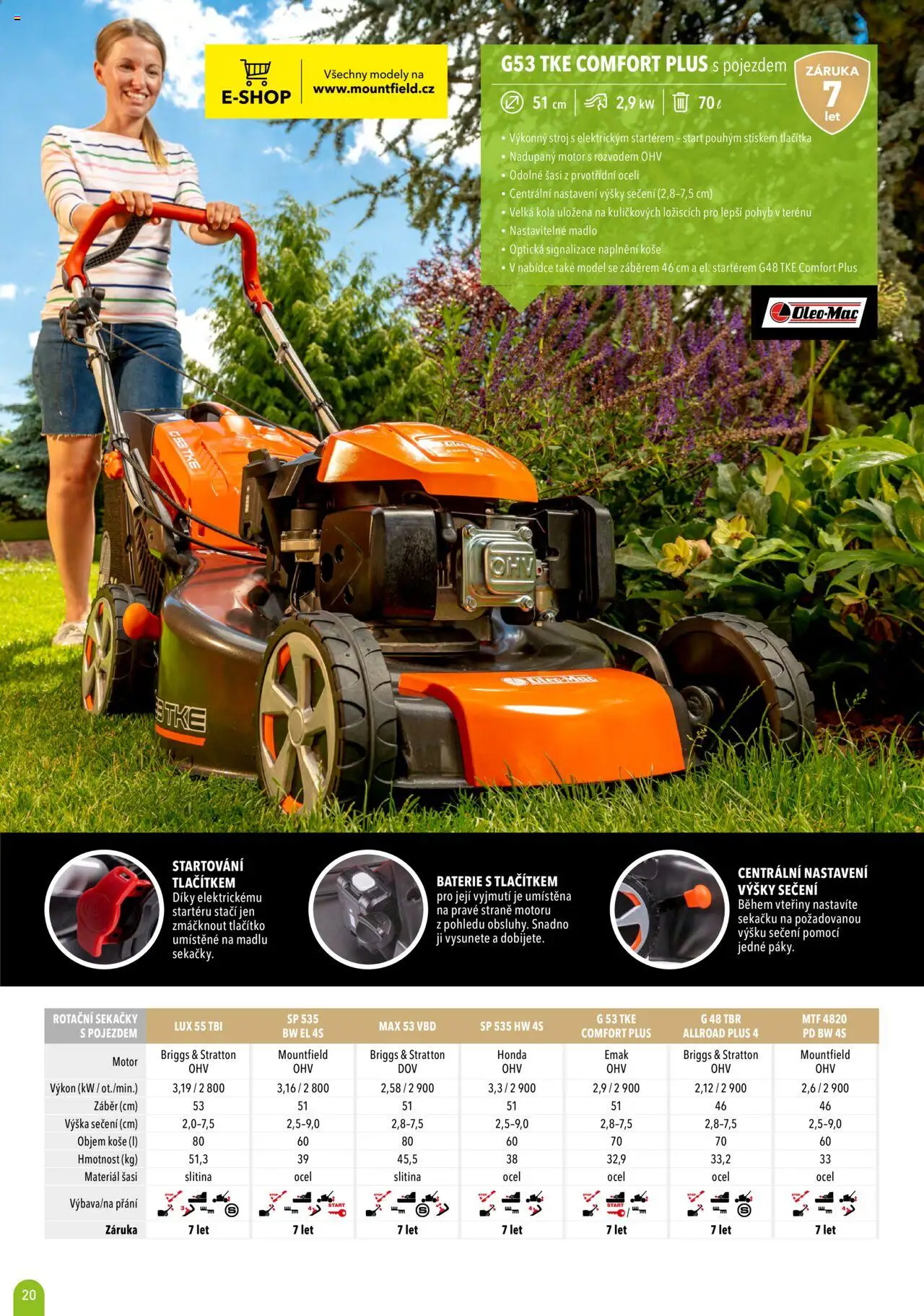 Mountfield katalog 2025 od 16.04.2025 | Strana: 20 | Produkty: Madlo, Modely, Baterie, Kola