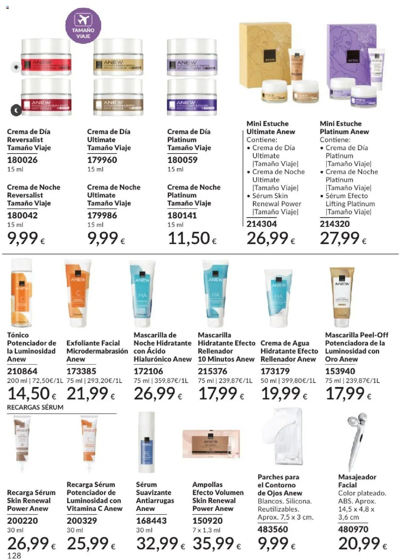 Catálogo AVON campaña 6 │ válido desde el 01.06.2025 | Página: 128 | Productos: Crema, Crema de día, Toner, Crema de noche
