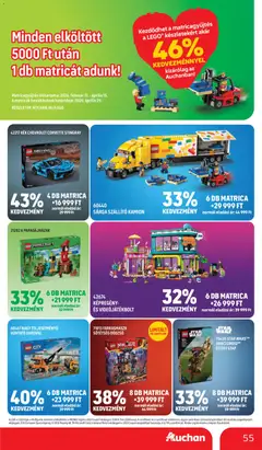 Auchan akciós újság - amely érvényes a következő dátumtól: 05.03.2026 | Oldal: 55