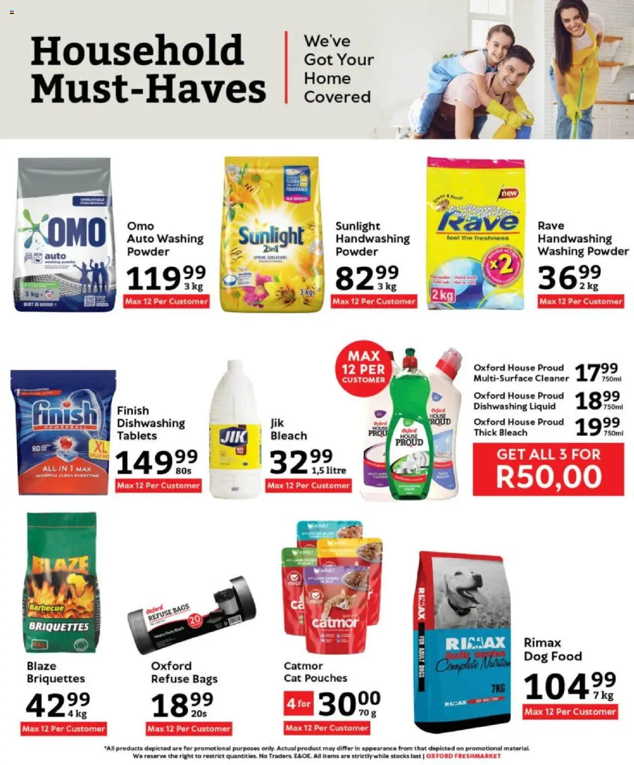 New Oxford Freshmarket catalogue – valid from 10.09.2025 | Page: 13 | Products: Bleach, Powder, Washing powder, Dog food