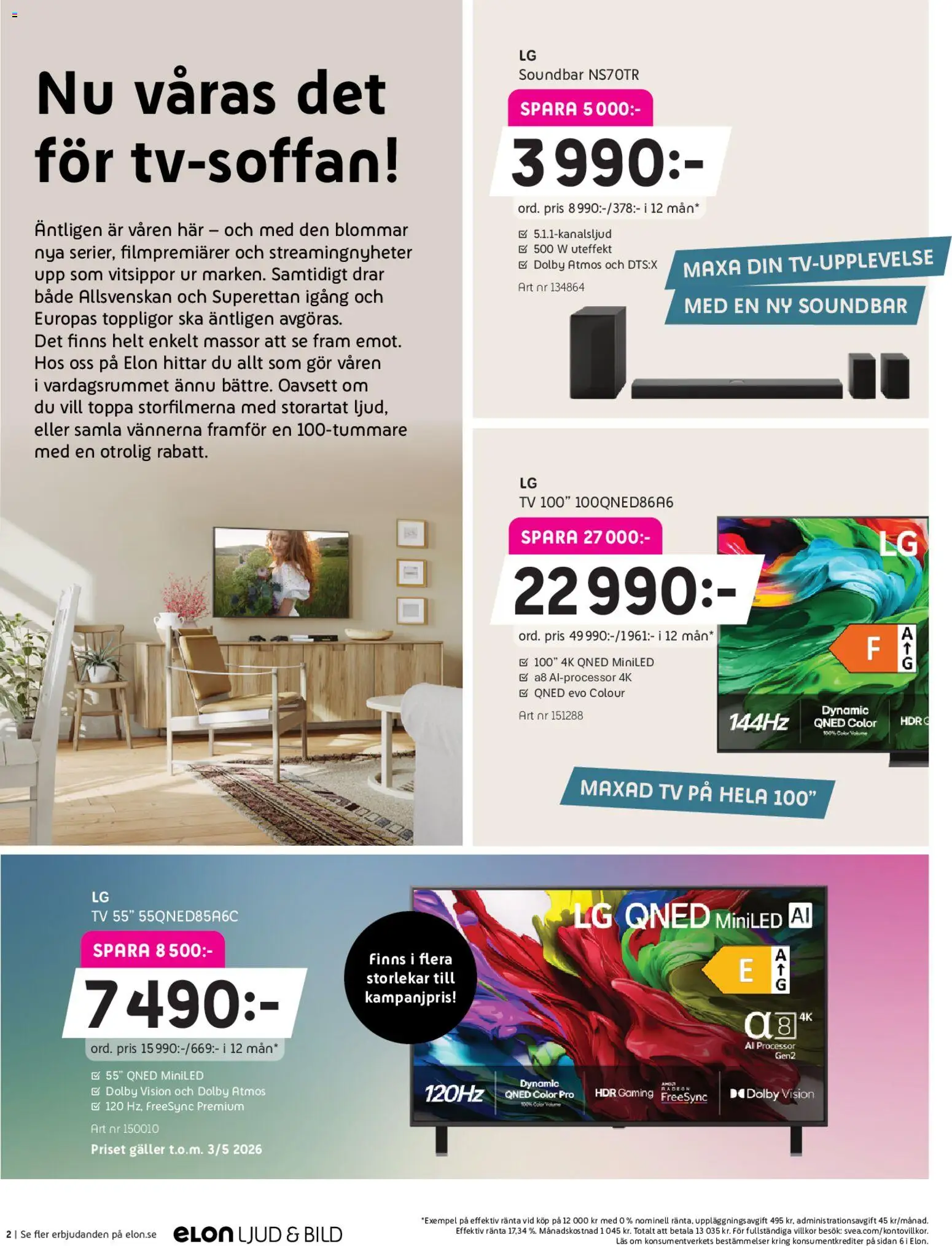 Elon reklamblad aktuell från 27.04.2026 | Sida: 15 | Produkter: Galler, Tv