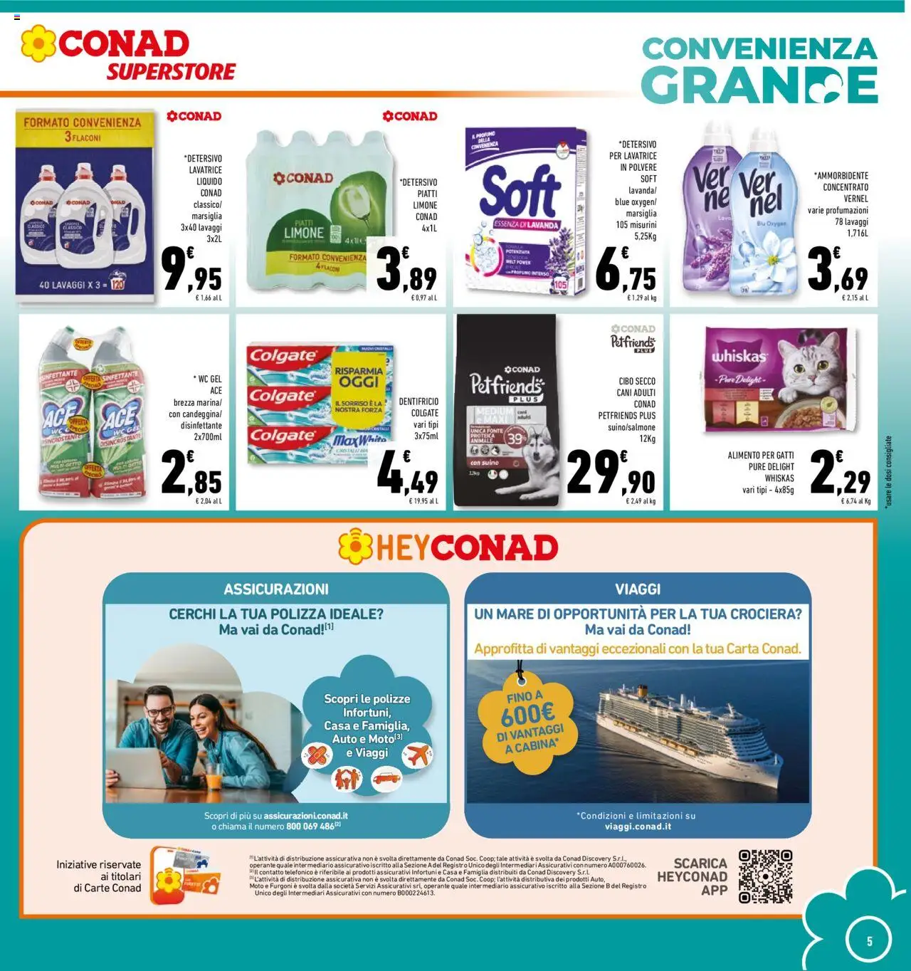 Volantino Conad del 24.09.2025 | Pagina: 5 | Prodotti: Suino, Limone, Lavatrice, Lavanda