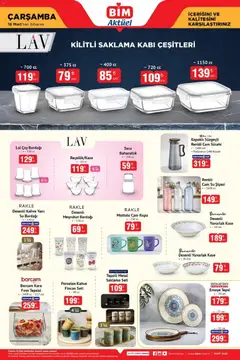 18.03.2026 tarihinden itibaren geçerli olan BİM kataloğu önizlemesi | Sayfa: 3 | Ürünler: Kahve, Çay, Çay bardağı, Su bardağı