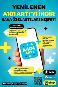 18.07.2025 tarihinden itibaren geçerli olan A101 kataloğu önizlemesi