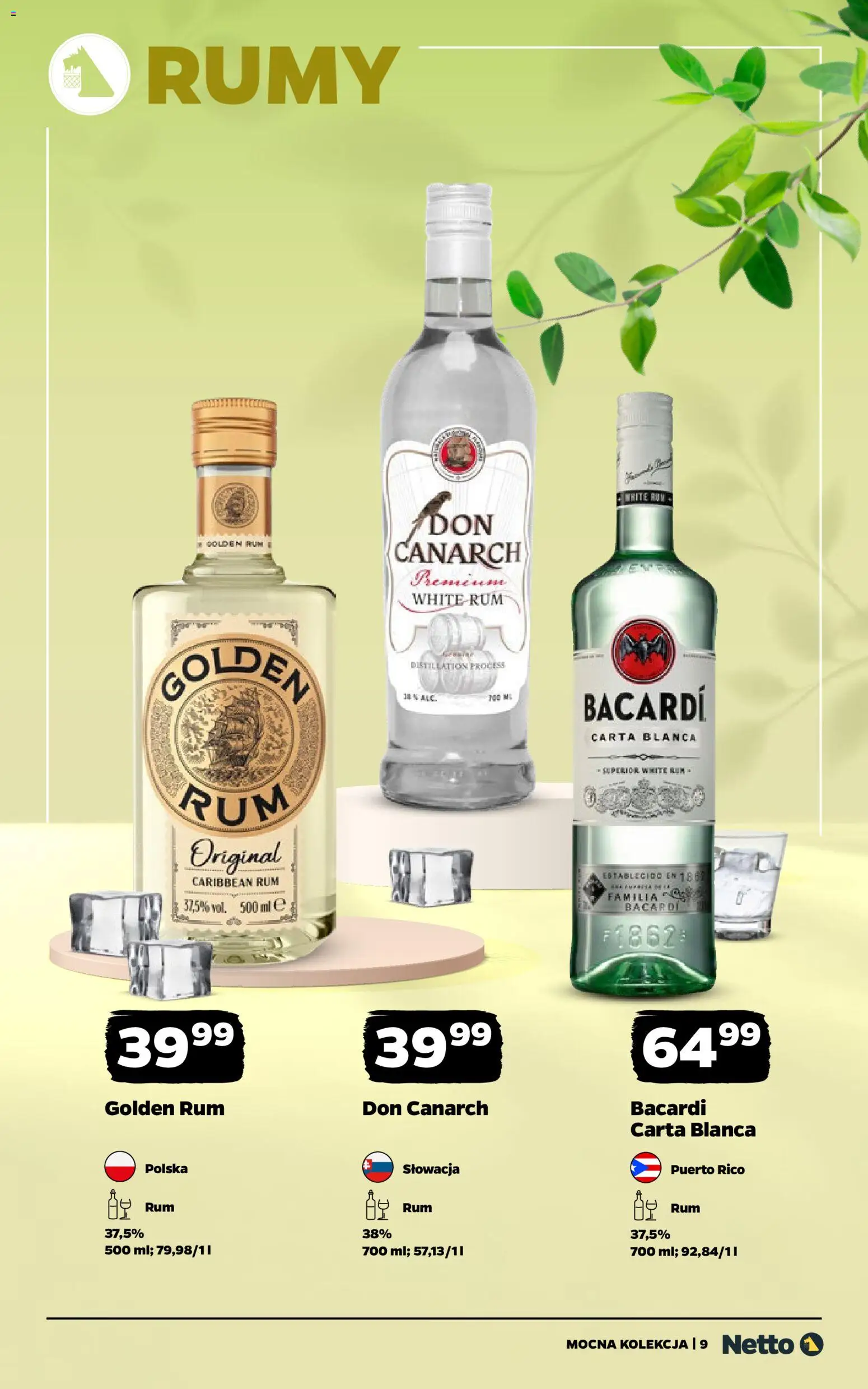 Netto gazetka - Alkohole mocne od 13.04.2026 | Strona: 9 | Produkty: Rum