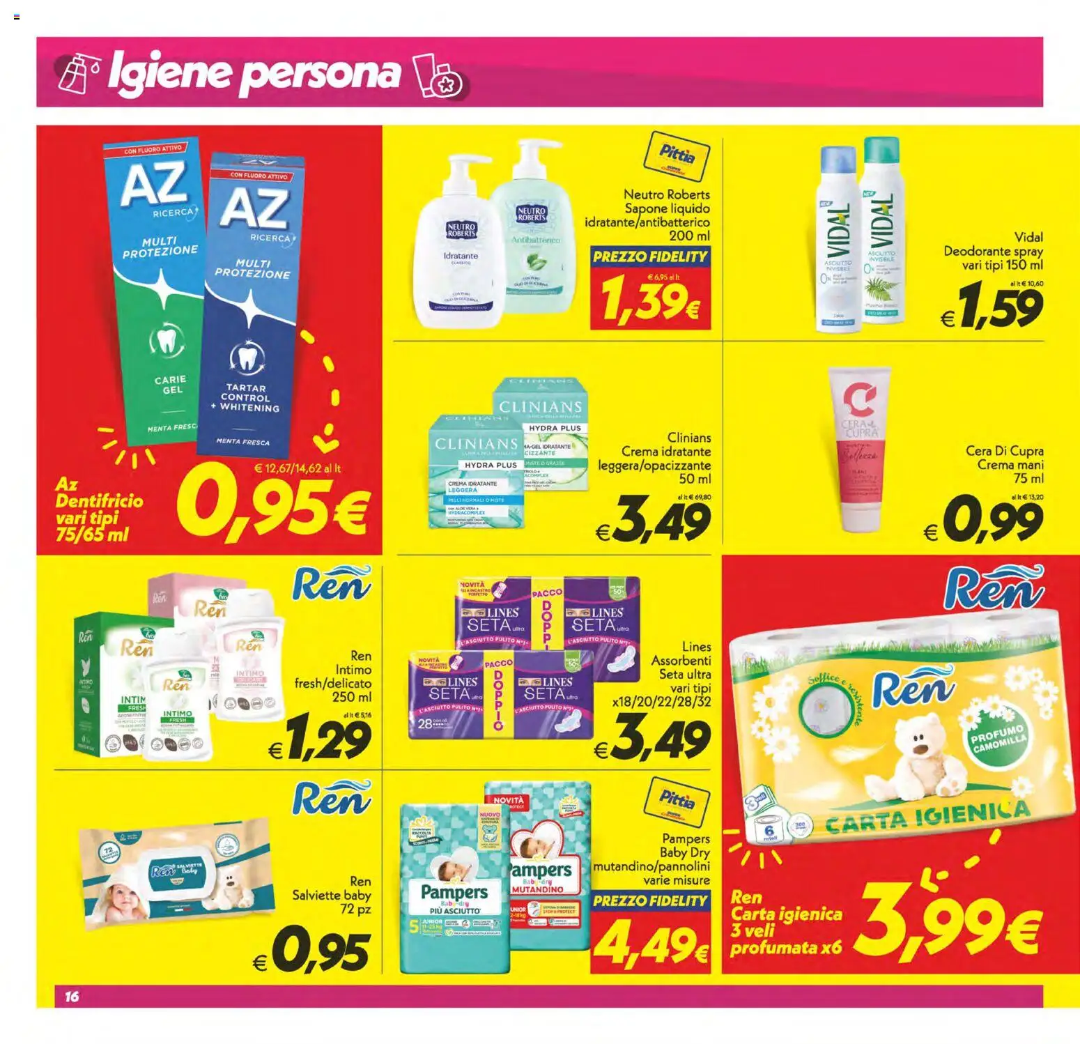 Volantino SuperConveniente del 14.11.2025 | Pagina: 16 | Prodotti: Crema, Sapone, Menta, Profumo