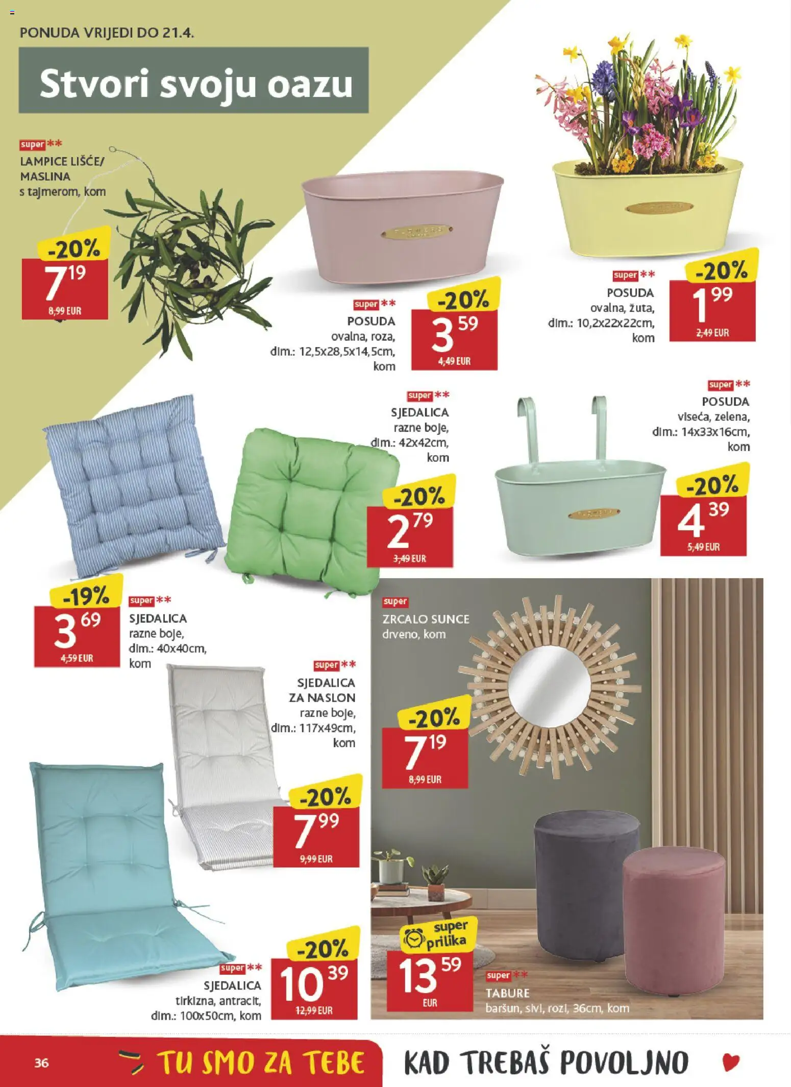 Konzum katalog | vrijedi od 08.04.2026 | Stranica: 36 | Proizvodi: Tabure