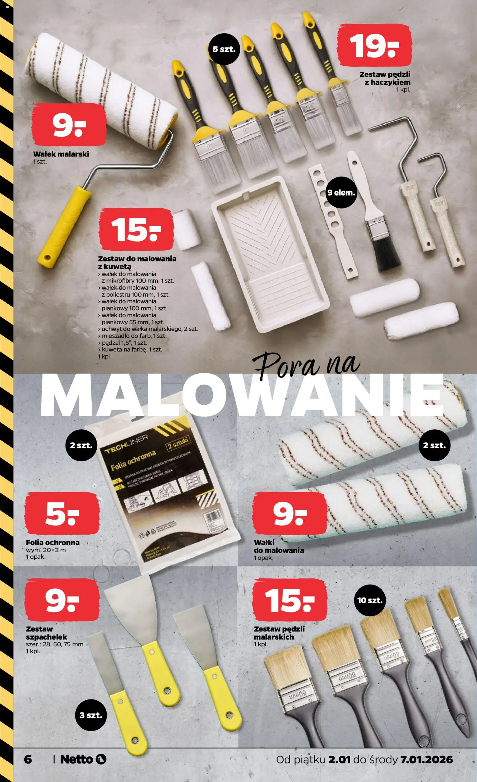 Netto gazetka - Non Food od 02.01.2026 | Strona: 6 | Produkty: Pędzel