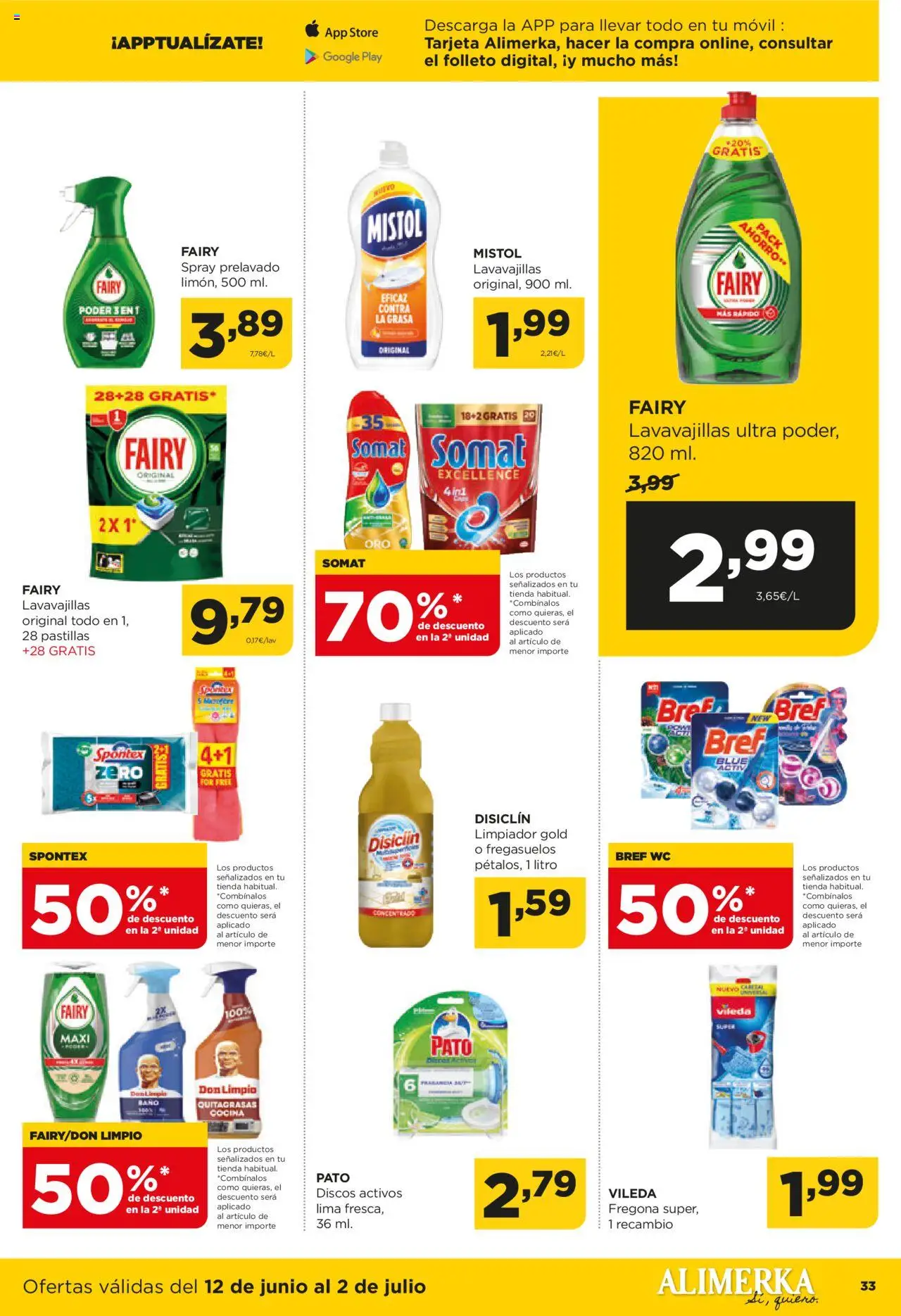 Alimerka folleto Asturias │ válido desde el 12.06.2025 | Página: 36 | Productos: Lima, Cocina, Lavavajillas