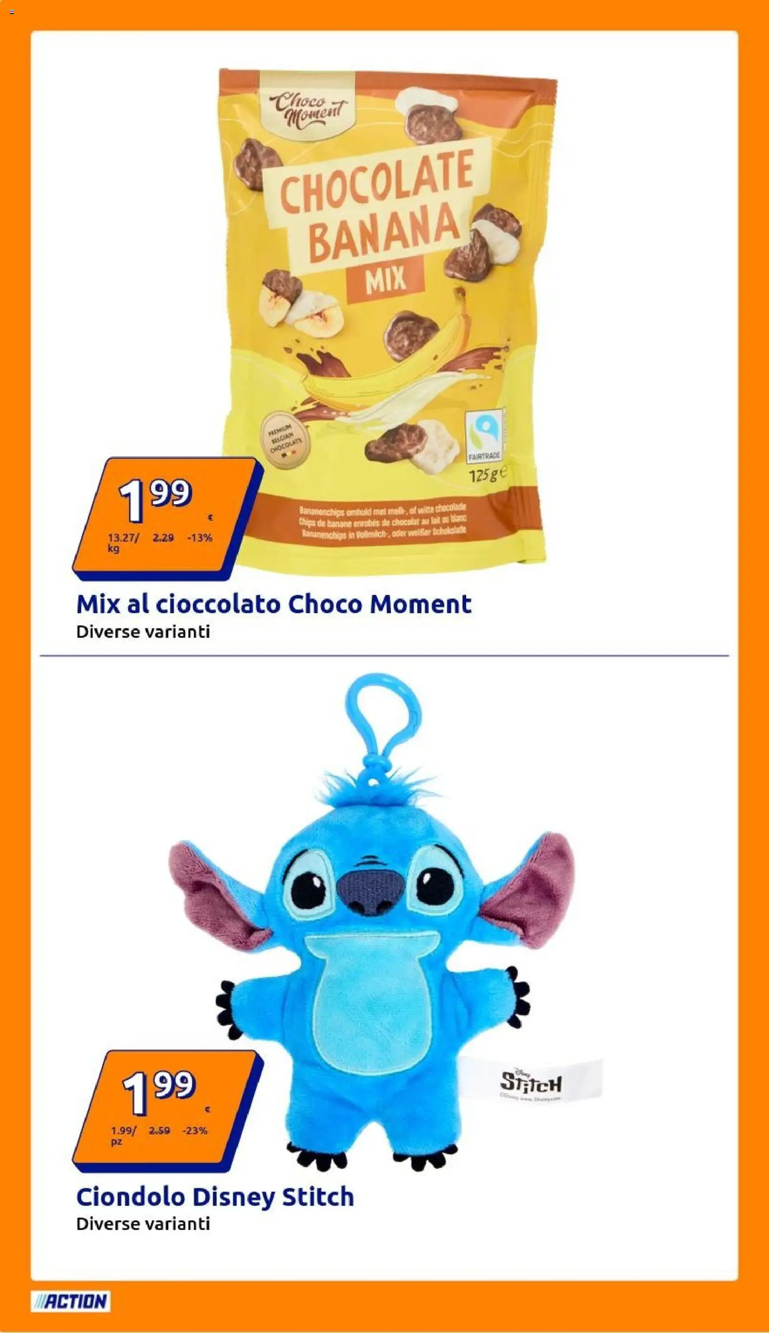 Volantino Action del 05.11.2025 | Pagina: 14 | Prodotti: Cioccolato, Banane