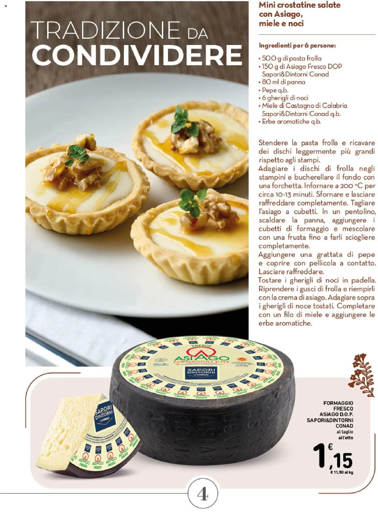 Volantino Conad del 29.01.2026 | Pagina: 4 | Prodotti: Panna, Pepe, Pellicola, Miele