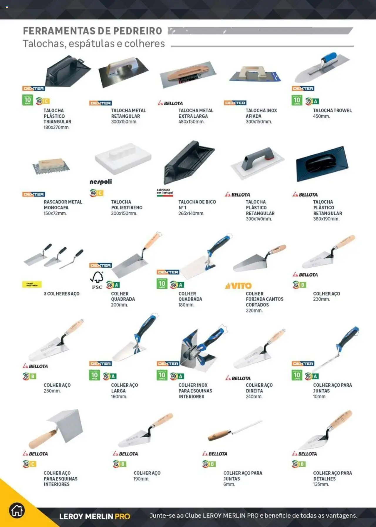 Leroy Merlin Catálogo │ válido de 18.11.2024 | Página: 350 | Produtos: Ferramentas, Colheres
