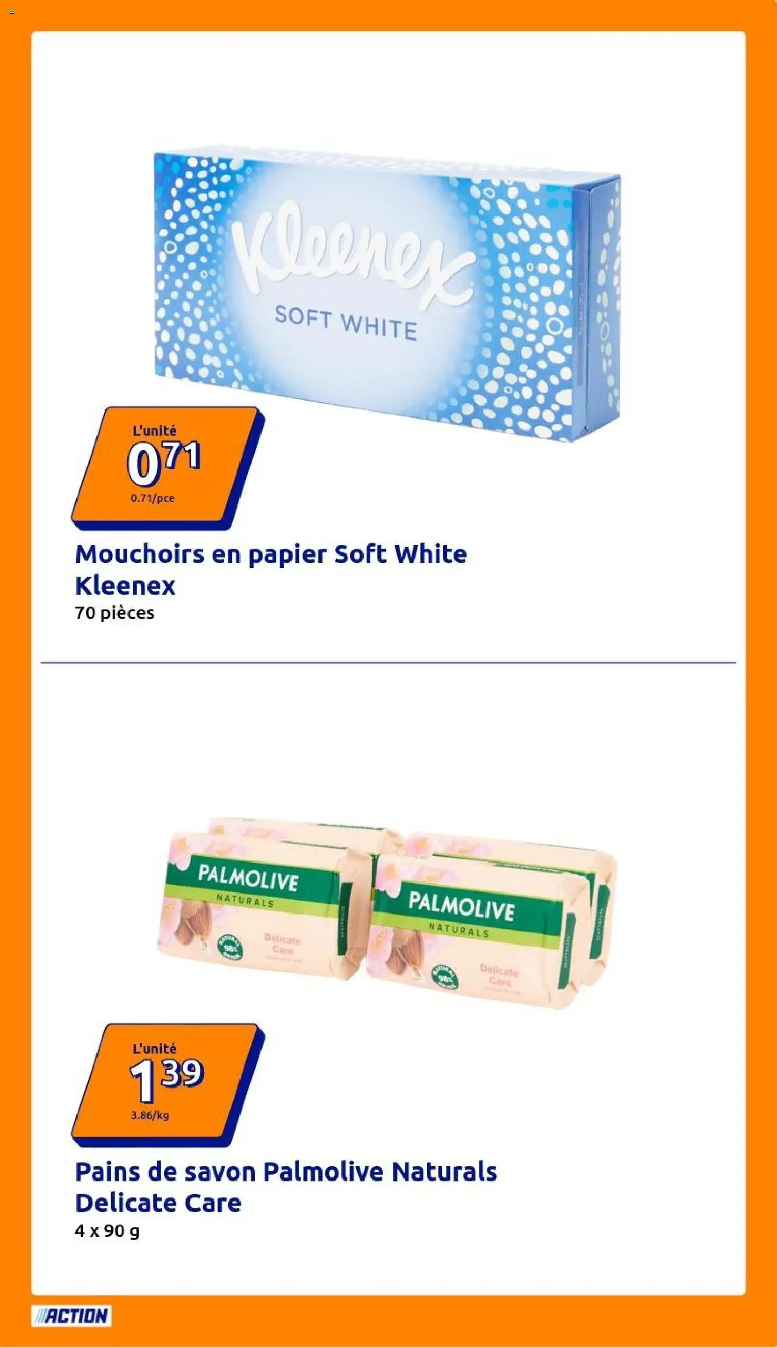 {H1} | Page: 15 | Produits: Savon, Mouchoirs