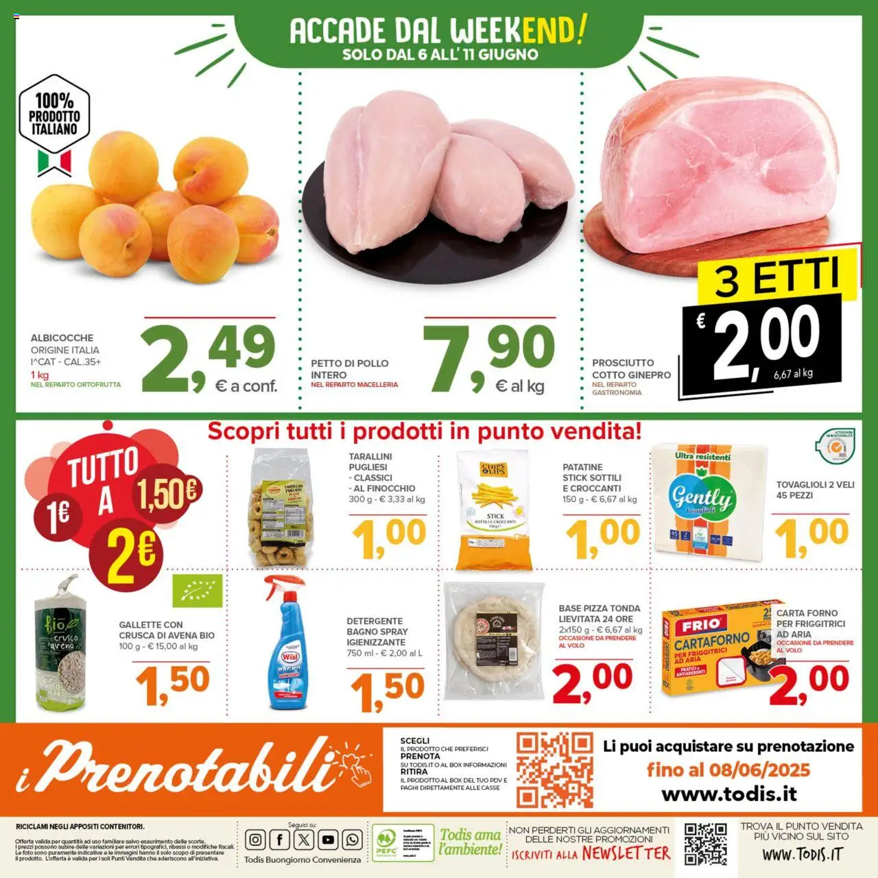 Volantino Todis del 29.05.2025 | Pagina: 20 | Prodotti: Pizza, Pollo, Detergente, Carta forno