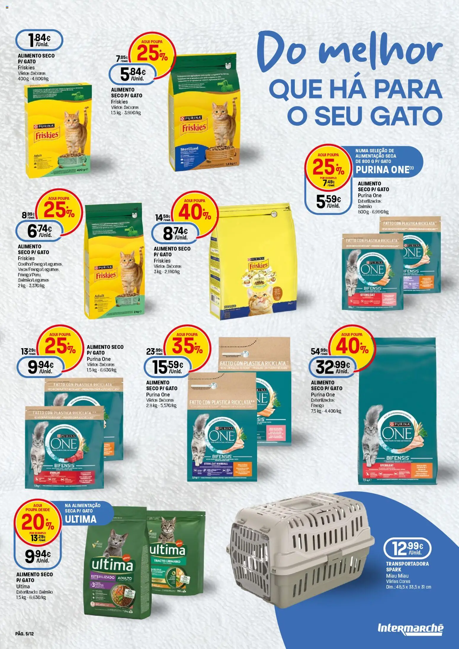 Intermarché Especial Animal Super │ válido de 19.02.2026 | Página: 5 | Produtos: Purina one, Frango, Salmão