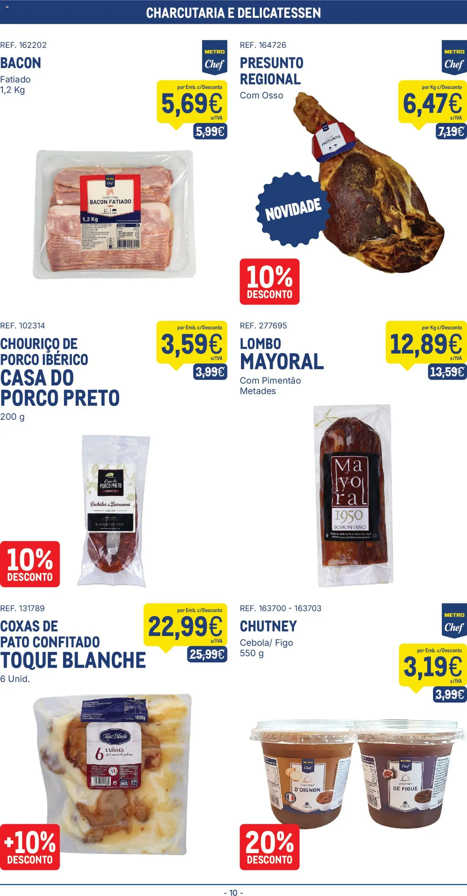 Makro folheto │ válido de 31.03.2026 | Página: 10 | Produtos: Bacon, Lombo, Presunto, Chouriço