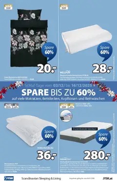 JYSK Angebote ab 10.12.2025 gültig | Seite: 16 | Produkte: Hülle, Matratze