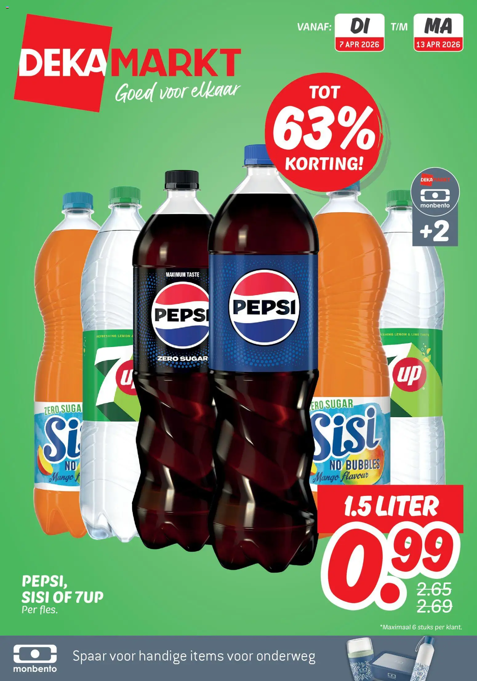 {H1} | Pagina: 1 | Producten: Pepsi, 7up, Mango