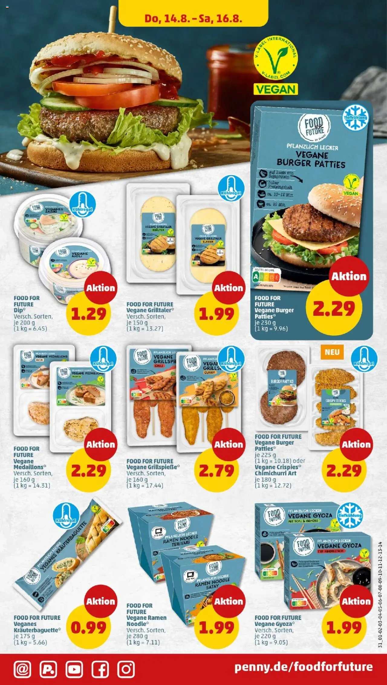 Penny - Sachsen-Anhalt - gültig ab dem 11.08.2025 | Seite: 31 | Produkte: Burger, Gemüse, Chili, Rindfleisch