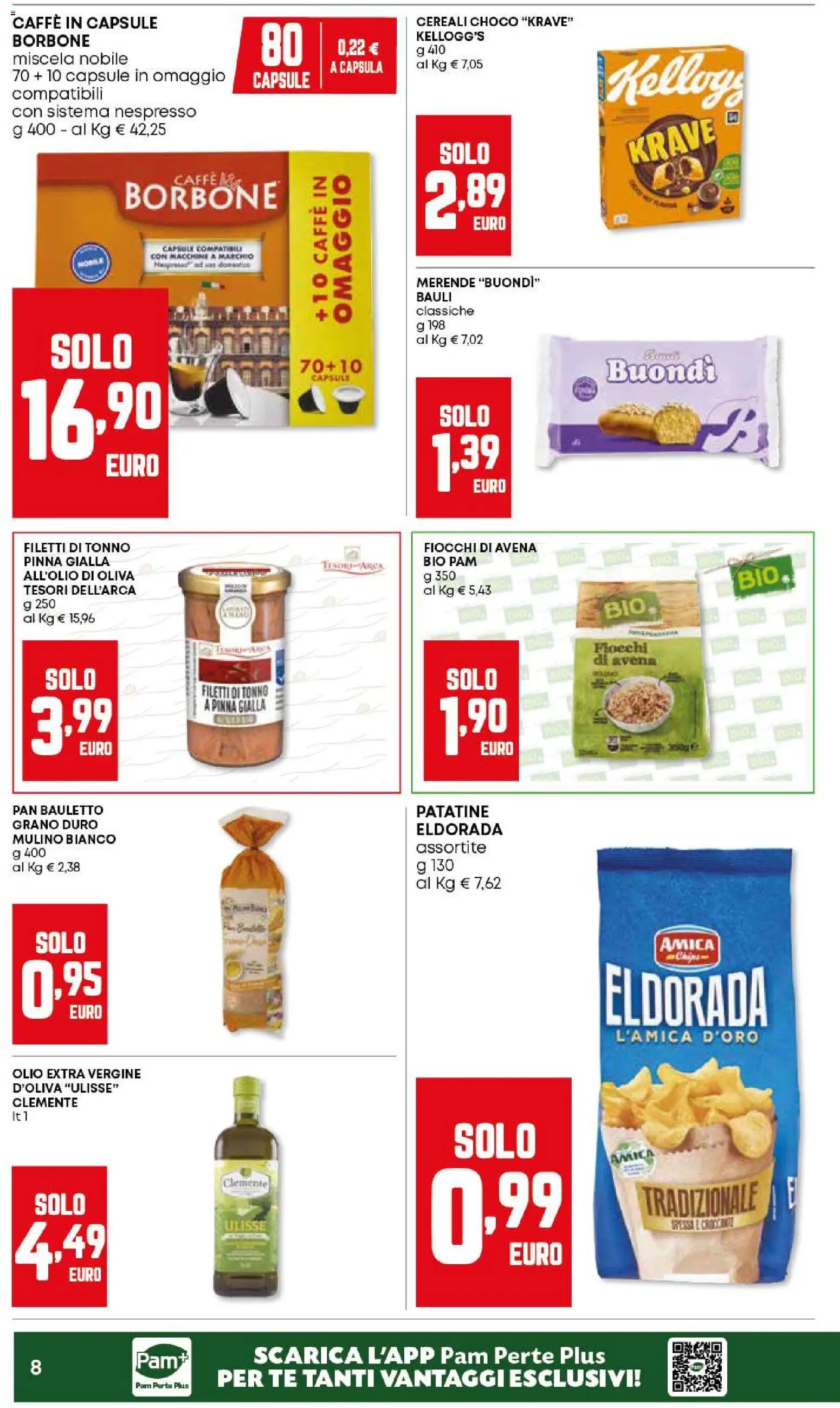 Volantino Panorama del 29.01.2026 | Pagina: 8 | Prodotti: Caffè, Patatine, Fiocchi, Olio