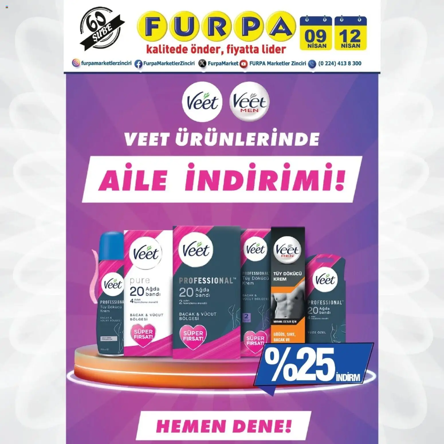 Furpa Katalog - 09.04.2026 tarihinden itibaren geçerlidir | Sayfa: 9 | Ürünler: Krem, Tüy dökücü krem