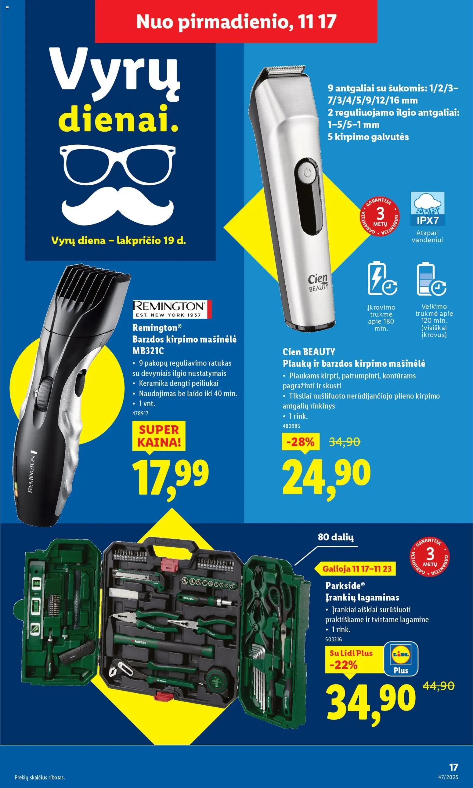 LIDL akcijos nuo 17.11.2025 | Puslapis: 17 | Prekių: Lagaminas