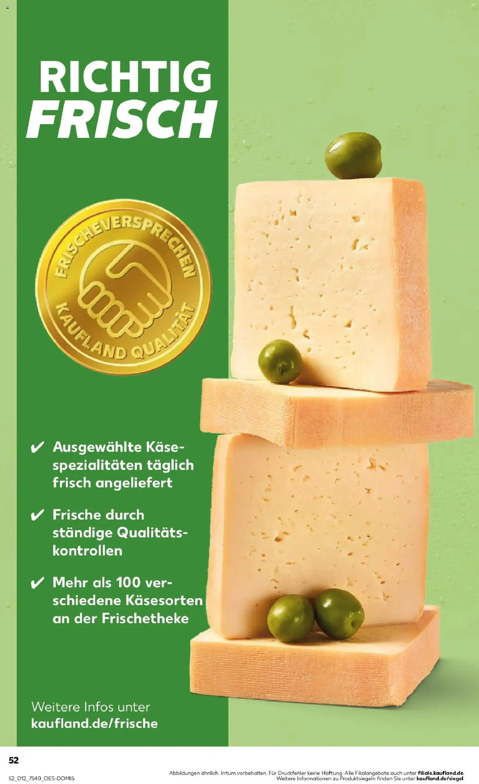Kaufland Prospekt Aschersleben	 – gültig ab 19.03.2026 | Seite: 52 | Produkte: Käse