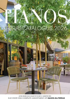 Hanos folder - Terrascatalogus 2026 - Voorbeeld van een folder van Hanos, geldig van 23.03.2026