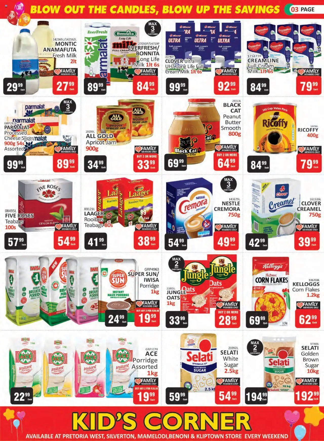 New KIT KAT Cash & Carry catalogue – valid from 25.09.2025 | Page: 3 | Products: Milk, Butter, Creamer, Tea