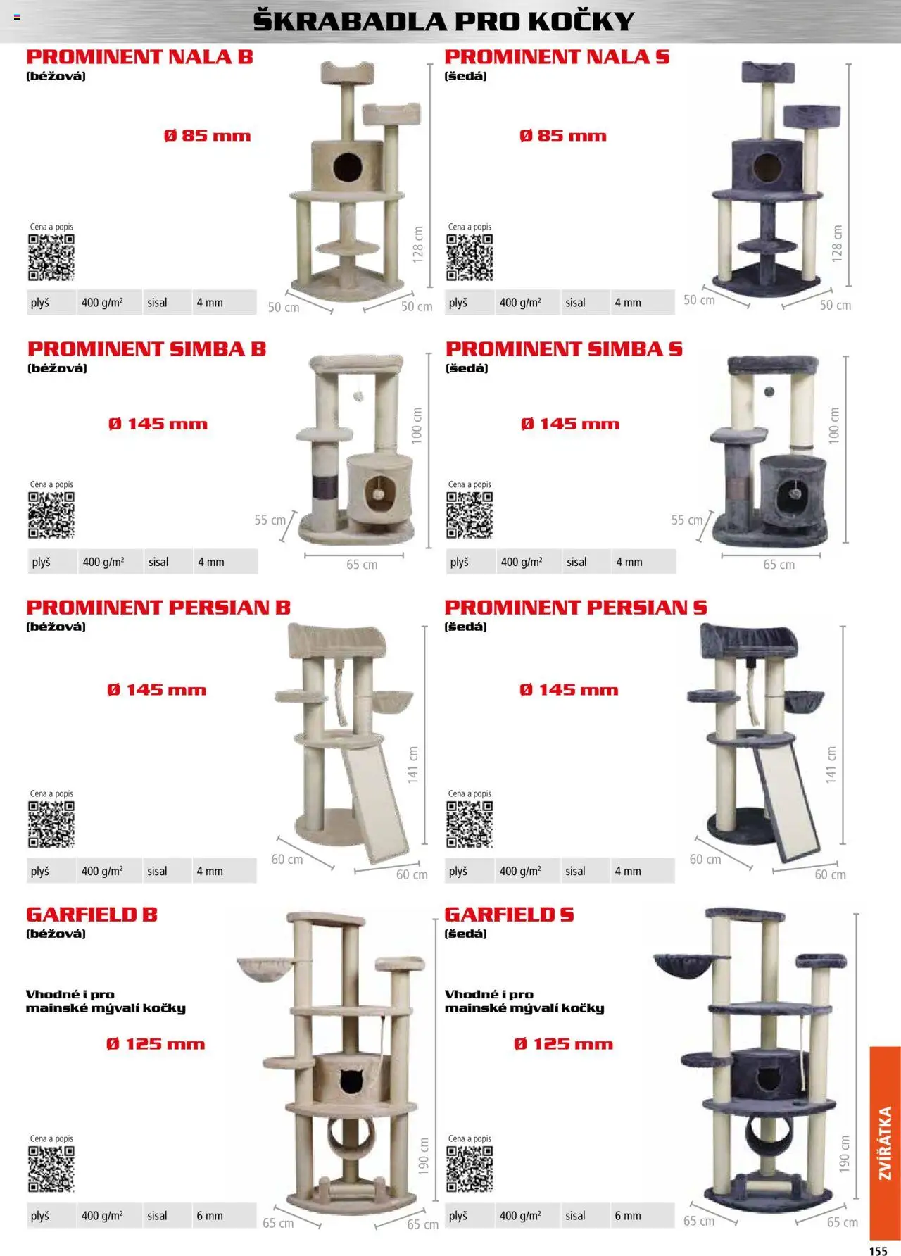 Hecht katalog - Podzim - zima 2025 od 01.09.2025 | Strana: 155 | Produkty: Škrabadla pro kočky