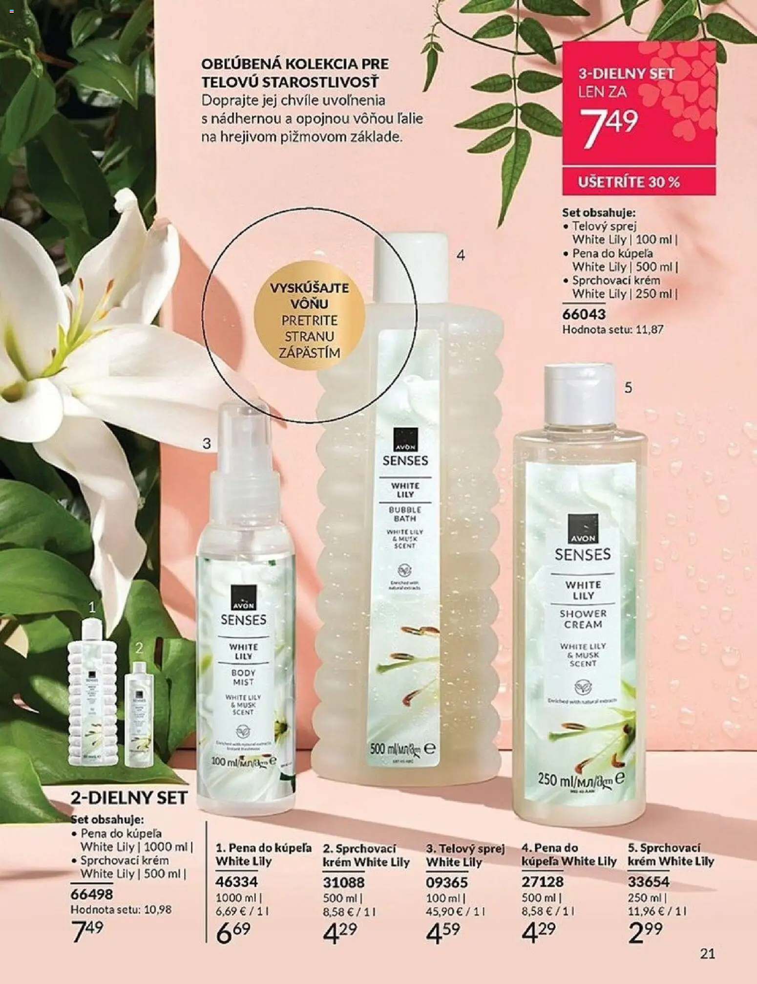 Nové Avon akcie – leták je platný od 01.03.2026 | Strana: 21 | Produkty: Pena do kúpeľa, Krém