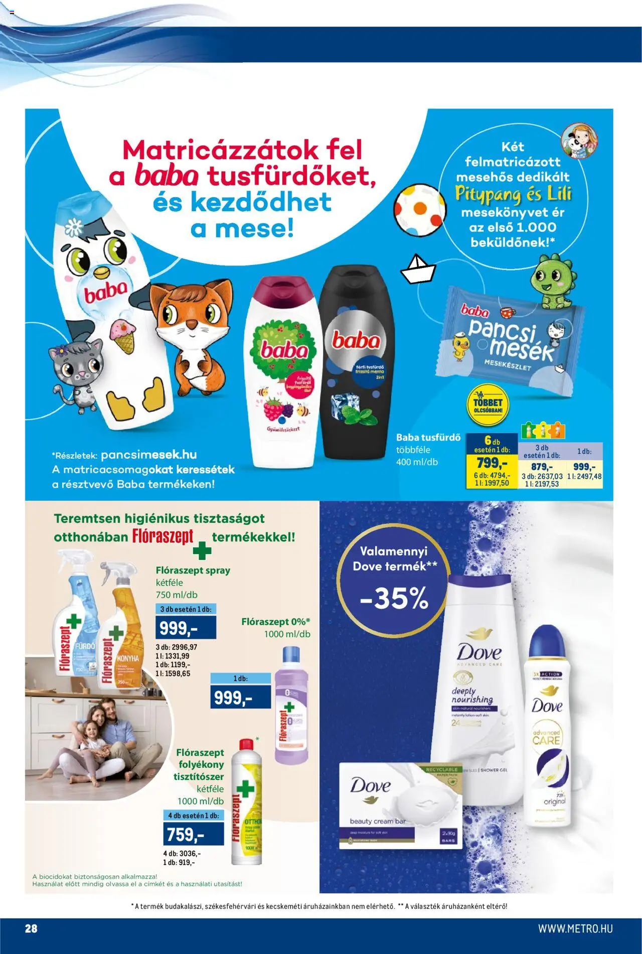 Metro akciós ujság - amely érvényes a következő dátumtól: 01.06.2025 | Oldal: 28 | Termékek: Tusfürdő