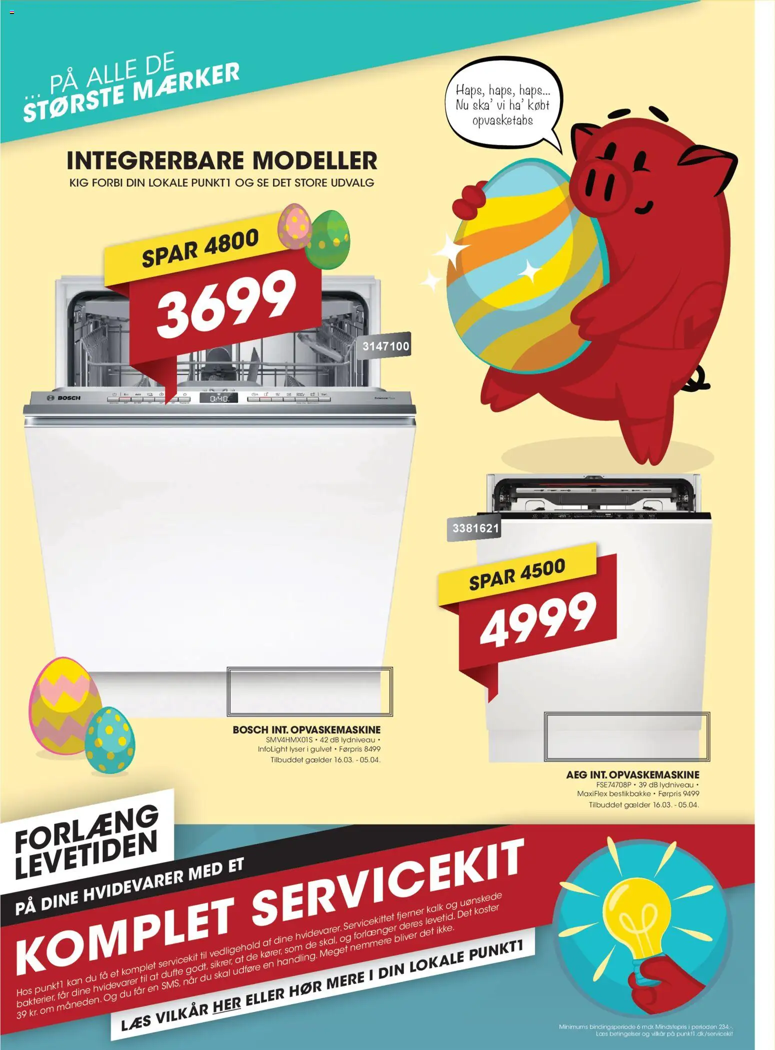 Punkt1 tilbudsavis – gyldig fra 16.03.2026 | Side: 5 | Produkter: Æg, Søm, Opvaskemaskine