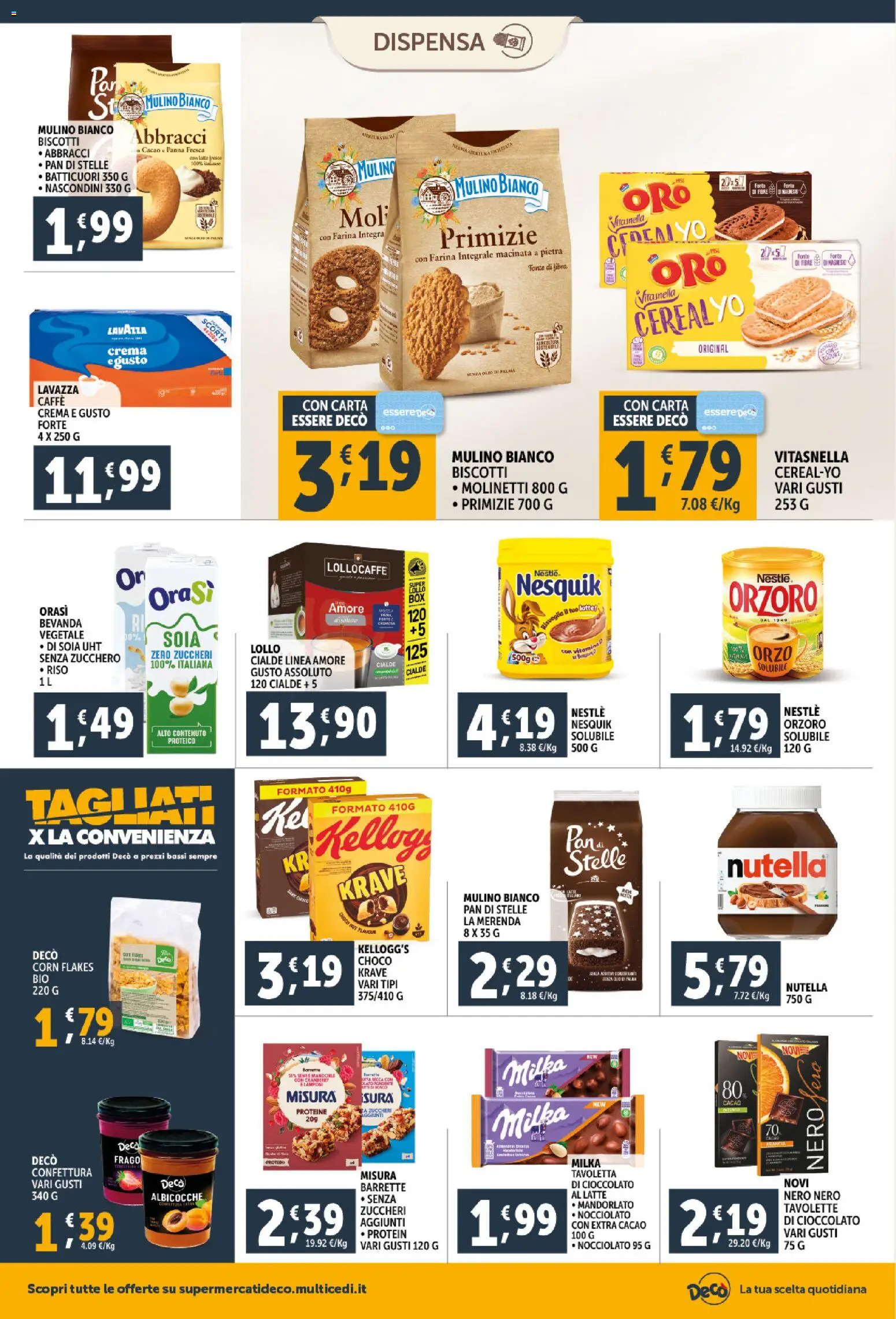 Volantino Decò del 20.01.2026 | Pagina: 12 | Prodotti: Latte, Olio, Mandorle, Cacao