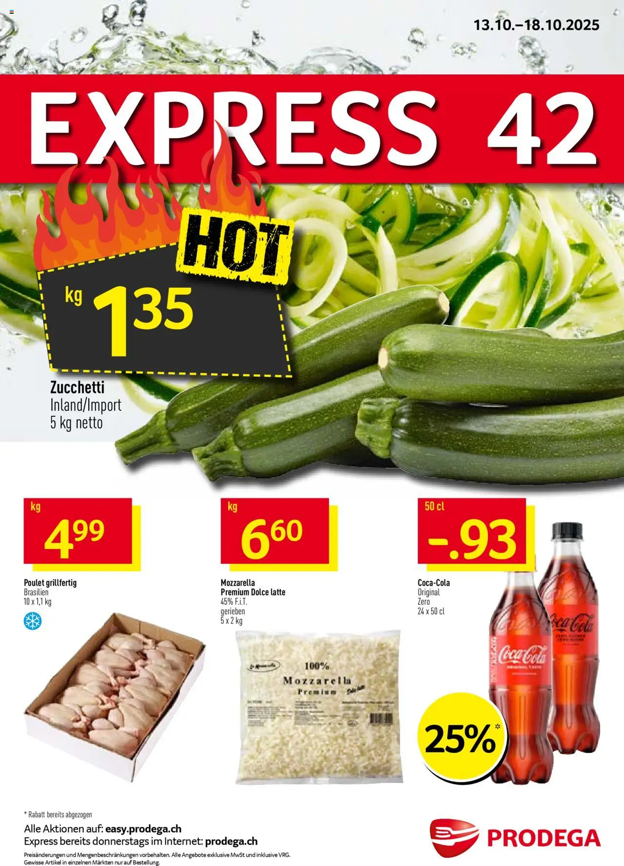 Prodega Aktionen – gültig ab 13.10.2025 | Seite: 1 | Produkte: Coca Cola