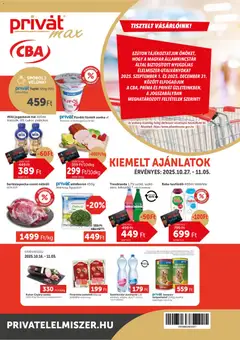 PRIVÁT - Aktuális szórólap MAX - amely érvényes a következő dátumtól: 27.10.2025