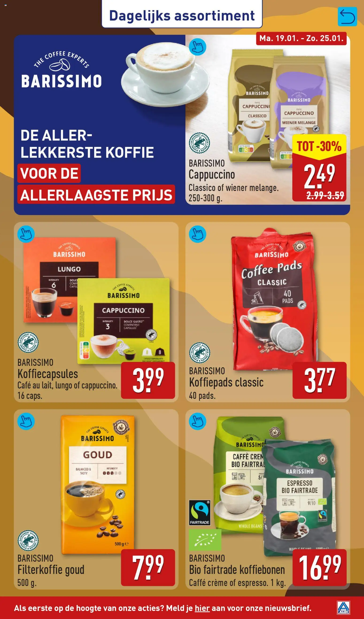 {H1} | Pagina: 25 | Producten: Koffie, Koffiecapsules, Pads, Crème