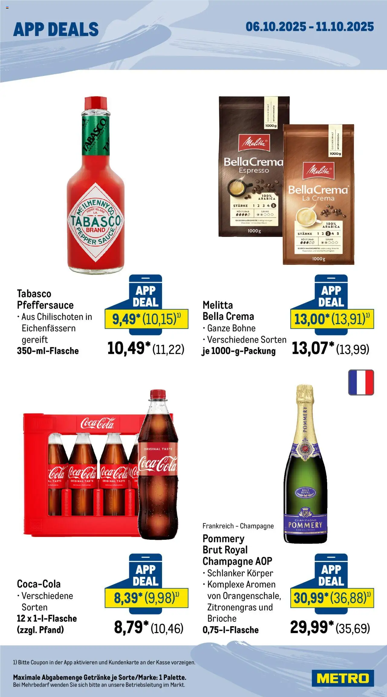 Metro - App Deals – gültig ab 06.10.2025 | Seite: 2 | Produkte: Melitta, Coca cola, Zitronengras, Cola