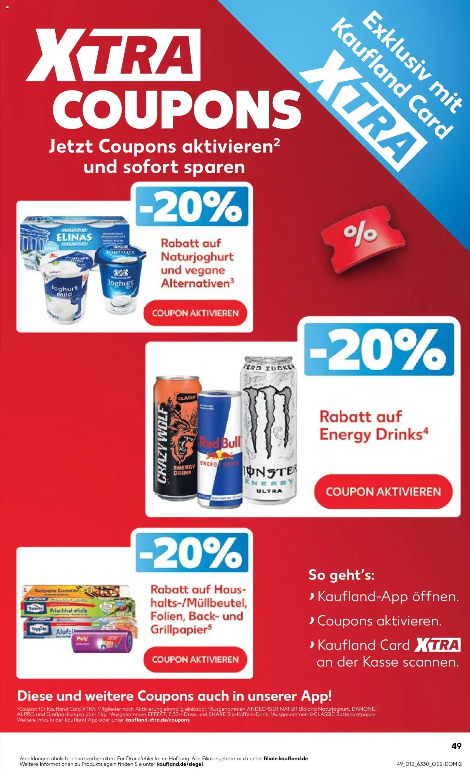 Kaufland Prospekt Kiel	 – gültig ab 19.03.2026 | Seite: 49 | Produkte: Red bull, Monster, Alpro, Zucker