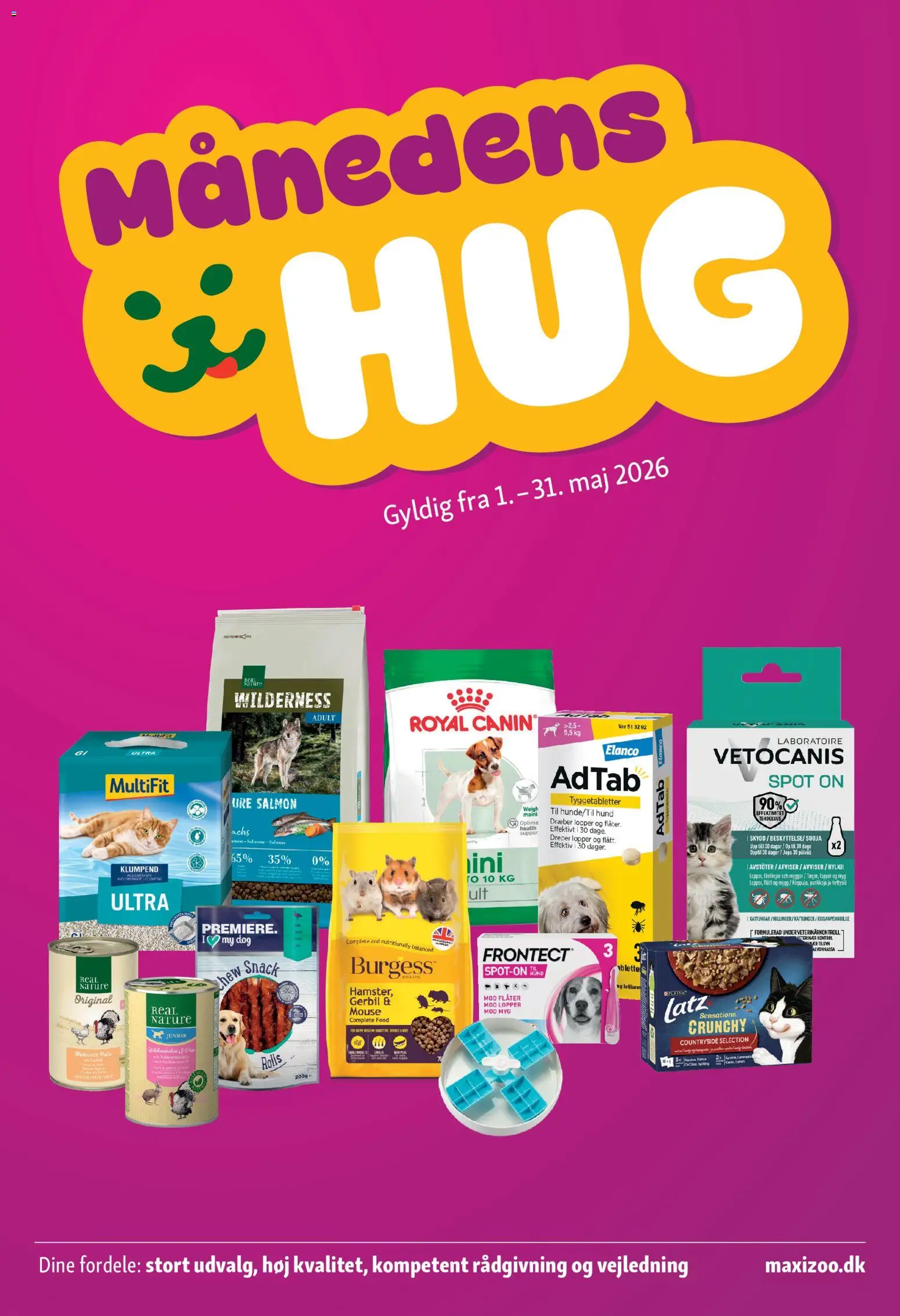 Maxi Zoo tilbudsavis – gyldig fra 01.05.2026 | Side: 1 | Produkter: Ure, PC