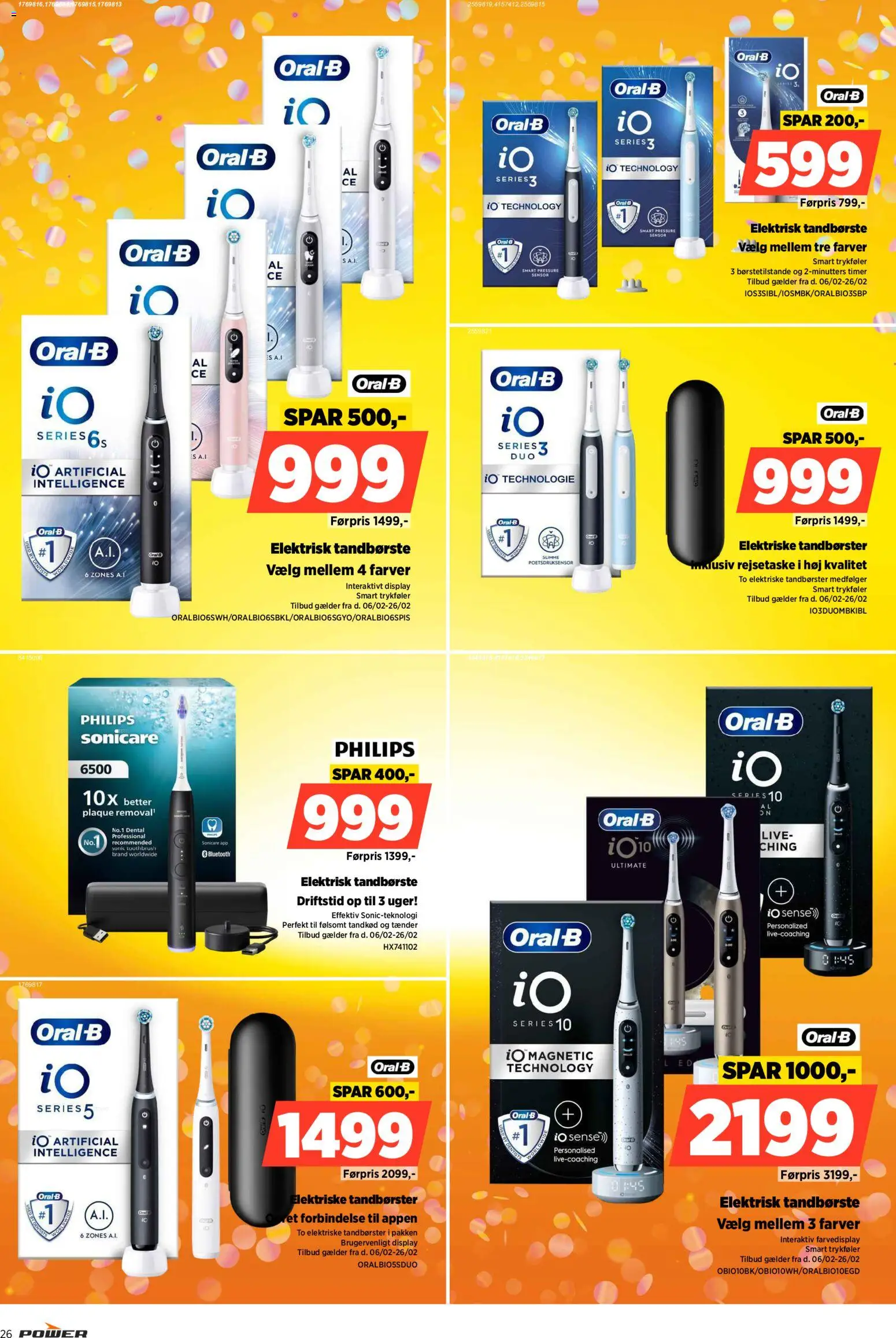 Power tilbudsavis – gyldig fra 20.02.2026 | Side: 26 | Produkter: Tandbørste, Elektrisk Tandbørste, Rejsetaske, Elektriske tandbørster