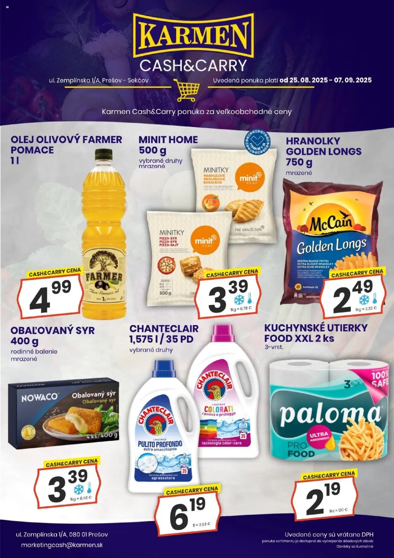 KARMEN CBA leták │ platný od 25.08.2025 | Strana: 2 | Produkty: Syr, Olej