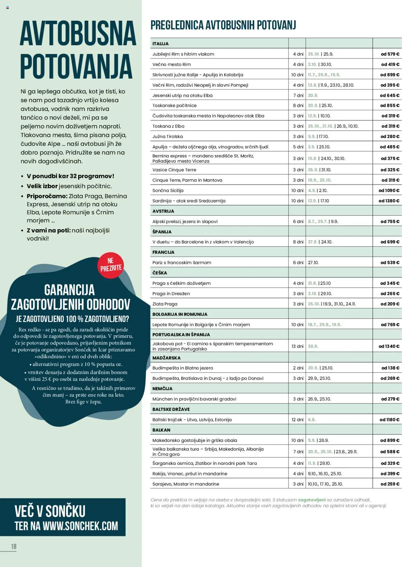 Sonček katalog potovanja │ velja od 19.06.2025 | Stran: 18 | Izdelki: Pršut, Mandarine