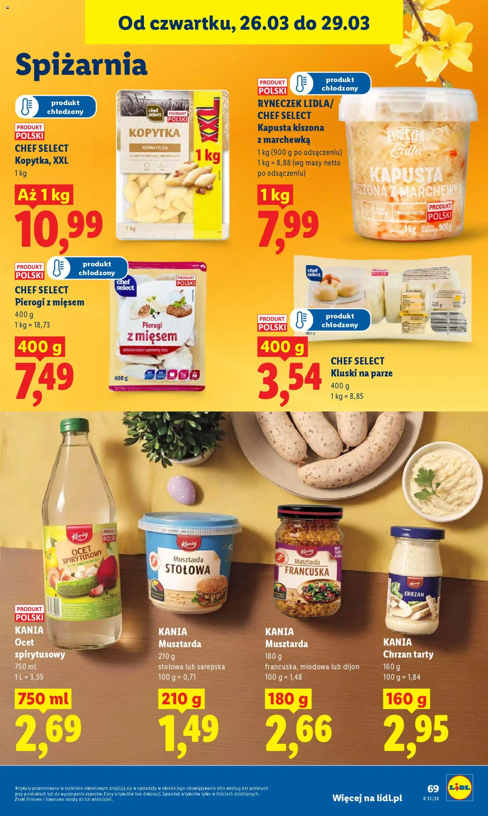 Lidl Polsko leták od 26.03.2026 | Strana: 69 | Produkty: Ocet, Kapusta