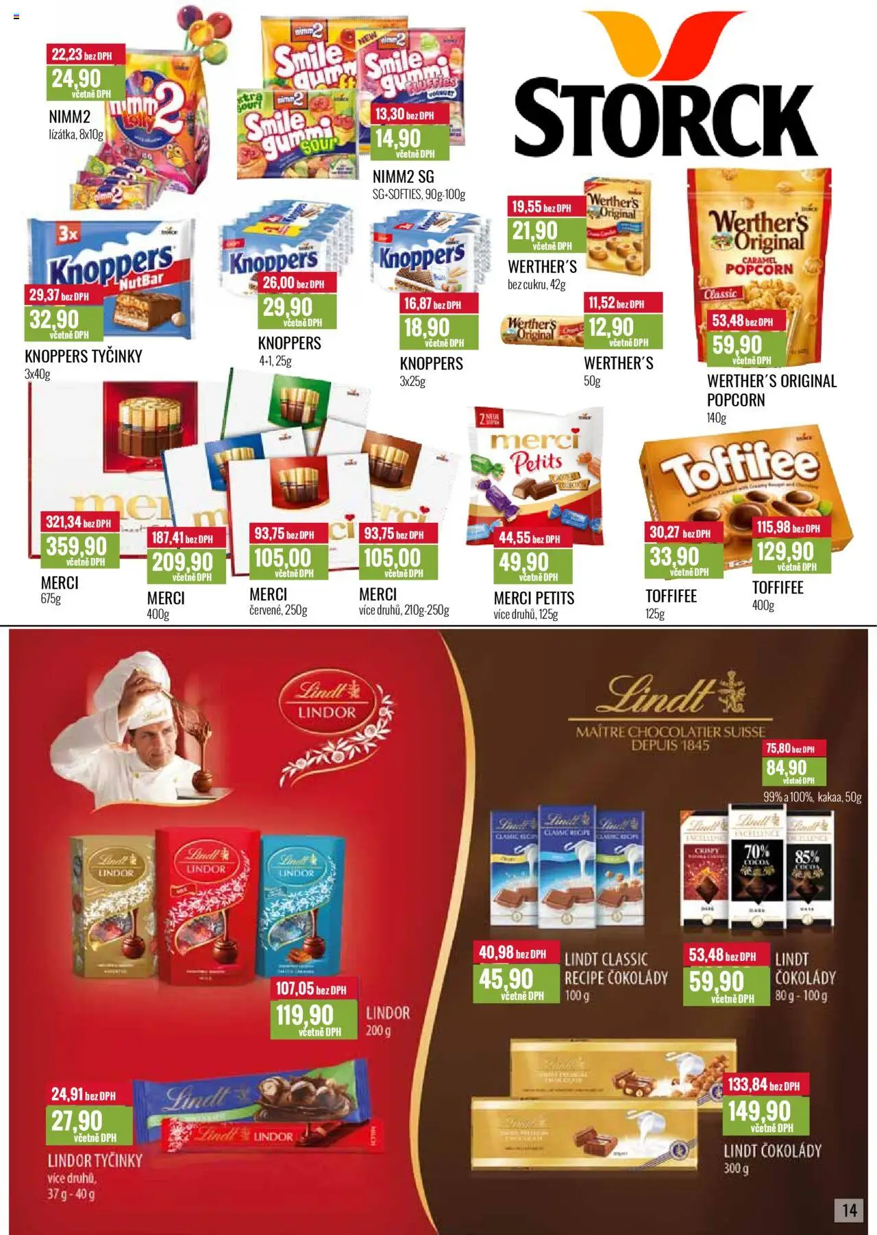 Ratio leták od 01.08.2025 | Strana: 15 | Produkty: Lindor, Knoppers, Toffifee, Lindt lindor