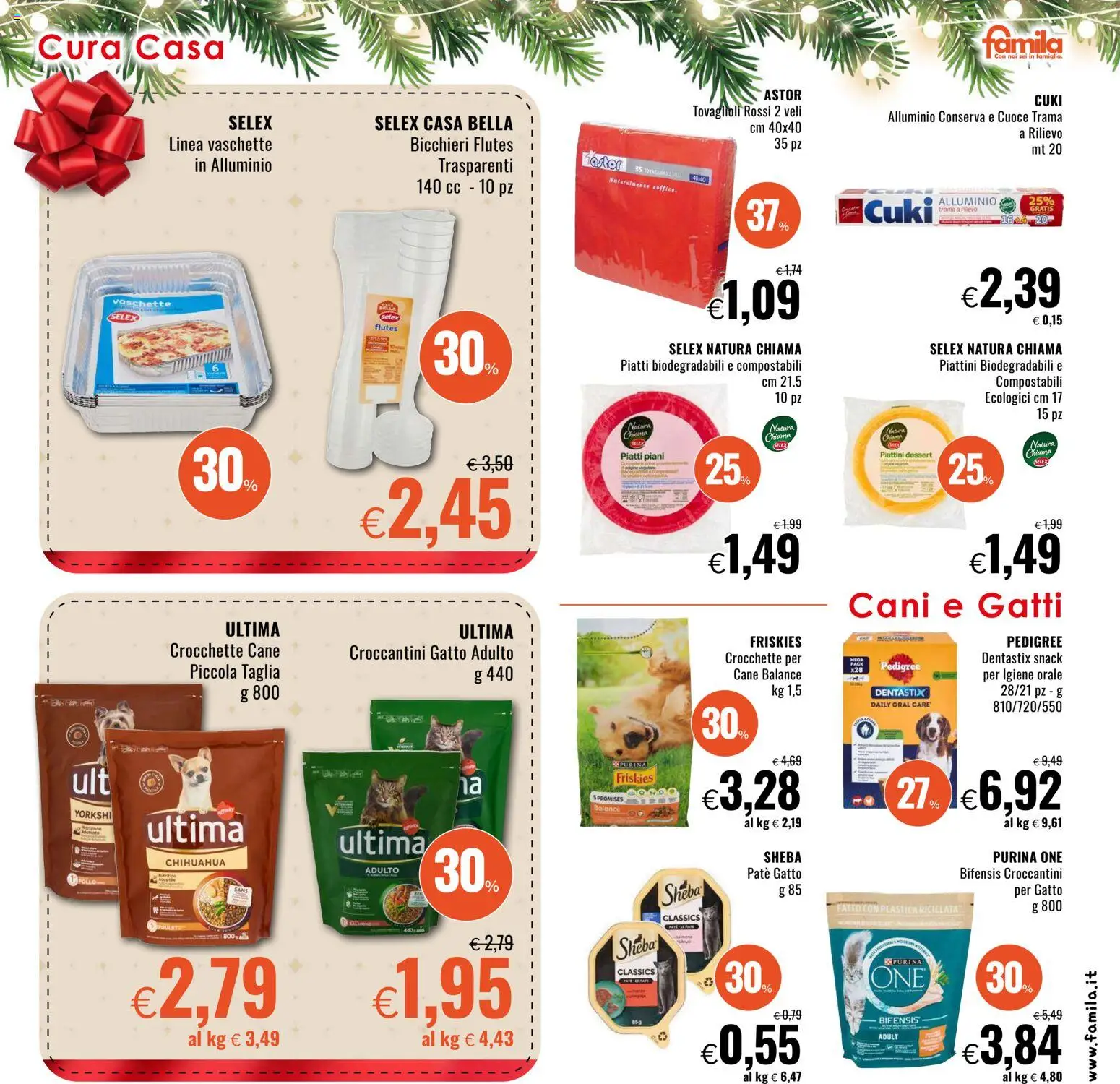 Volantino Famila del 11.12.2025 | Pagina: 29 | Prodotti: Paté, Pollo, Crocchette cane, Vaschette