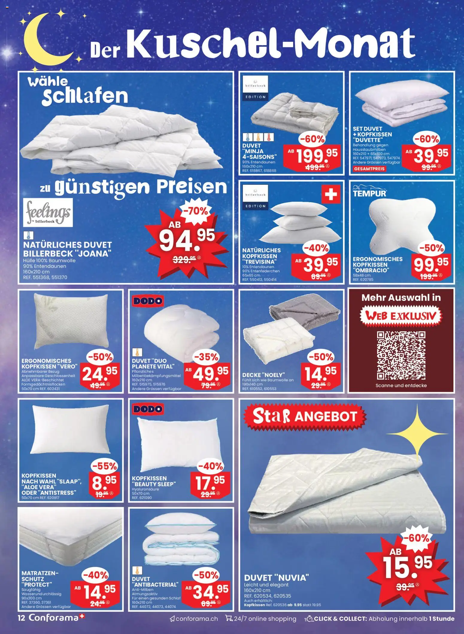 Conforama Aktionen – gültig ab 07.01.2026 | Seite: 12 | Produkte: Decke, Kopfkissen, Hülle